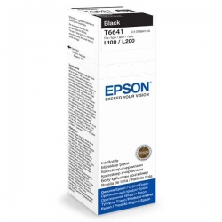 Oryginalny Epson T6641 BLACK tusz do drukarki Epson L110/L200/L210/L300/L355/L550 OEM C13T66414A tusz 70ml